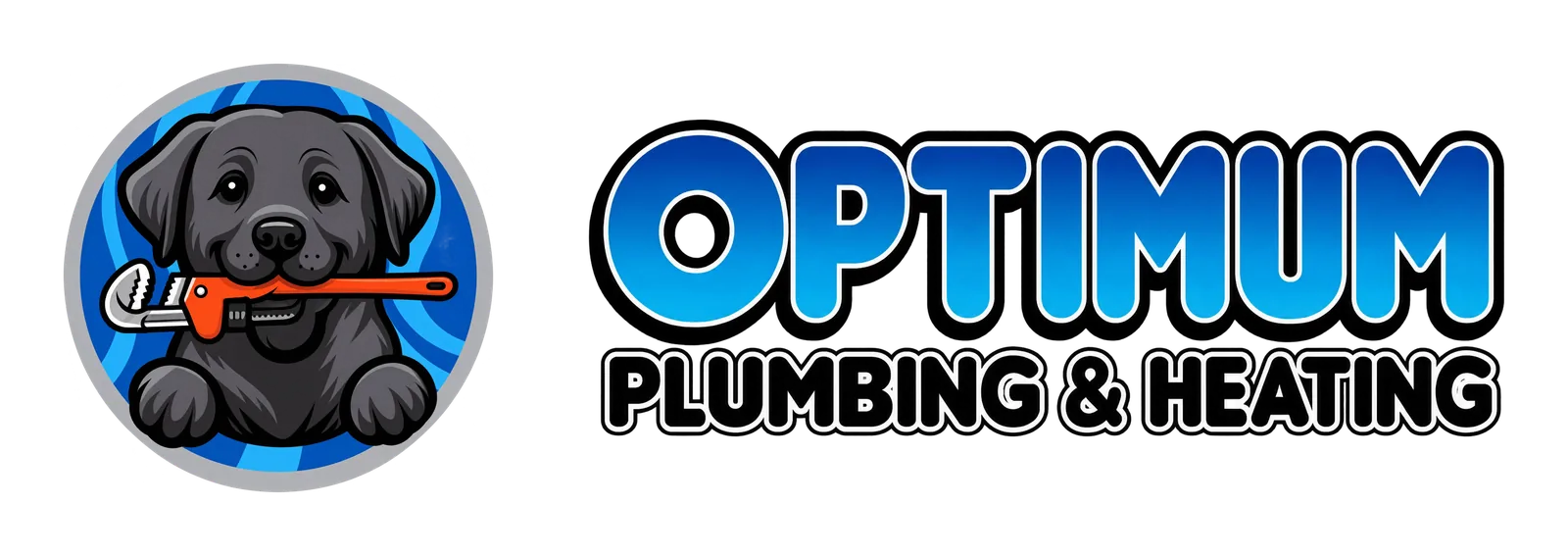optimum plumbing & heating — horizontal lockup