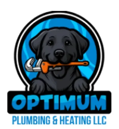 optimum plumbing & heating — before: the logo they came in with