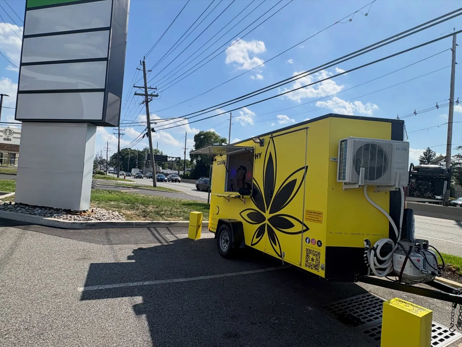 CANNABIS PHILOSOPHY graphics — curb side, window open