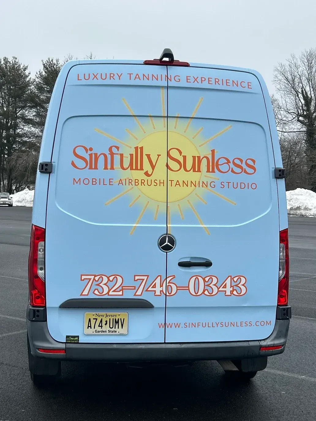 SINFULLY SUNLESS full wrap — rear doors